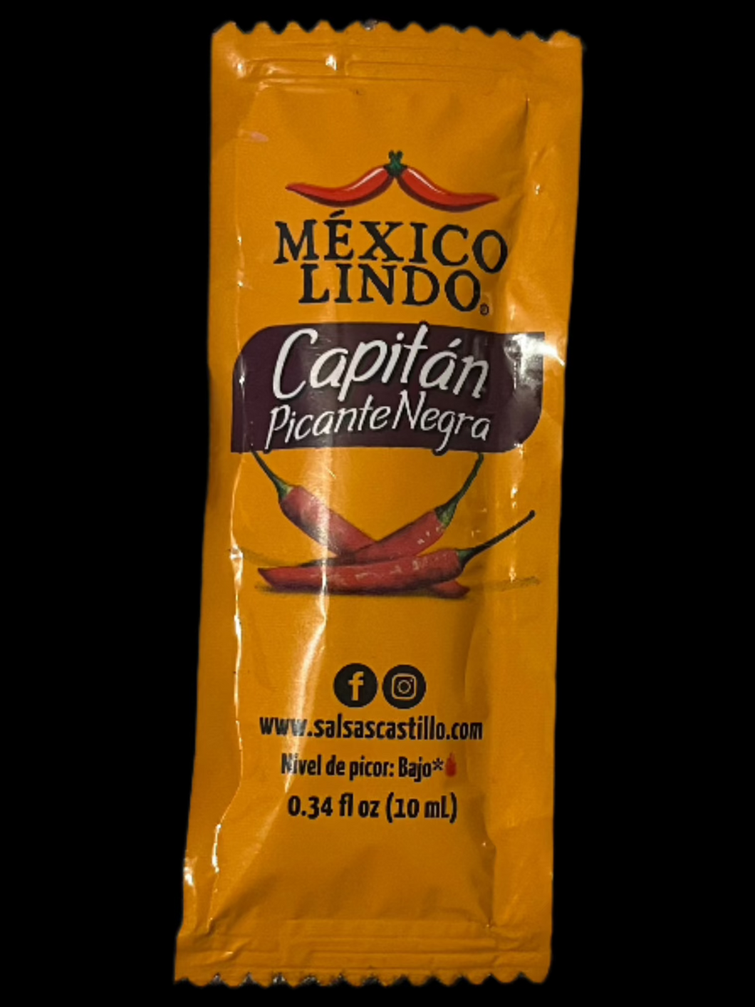 SALSA NEGRA PICANTE EL CAPITAN PACKET